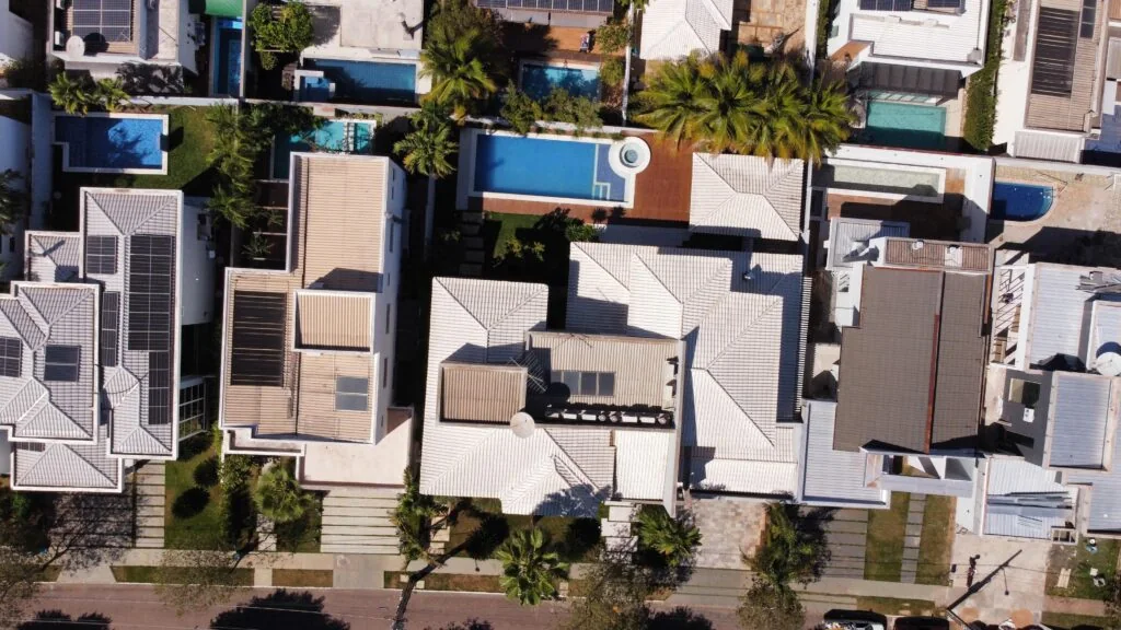 Registro aéreo de edificação